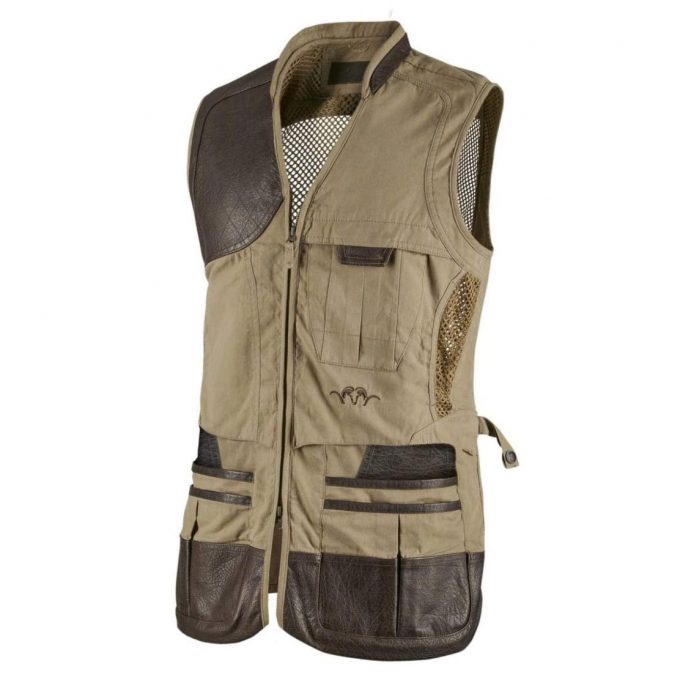 Beretta Full Cotton Shooting Vest Skeet Black Orange Gt Shooting